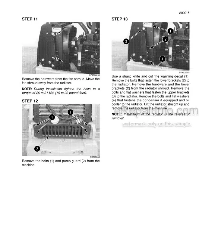 Photo 8 - Case 550H Service Manual Crawler 7-16170