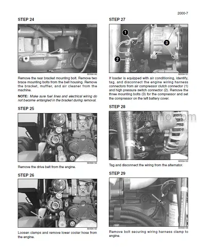 Photo 1 - Case 721D Service Manual Loader 6-47283
