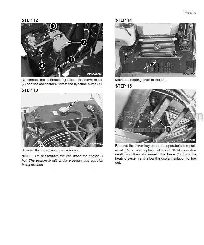 Photo 4 - Case 788 988 Plus Service Manual Crawler And Wheeled Excavator 7-79416