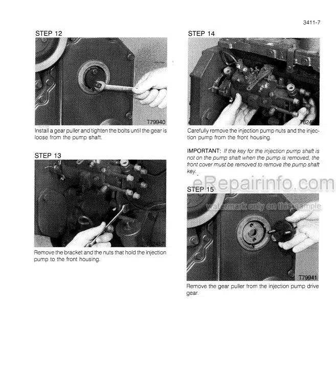Photo 3 - Case 850E 855E Service Manual Crawler 8-17012