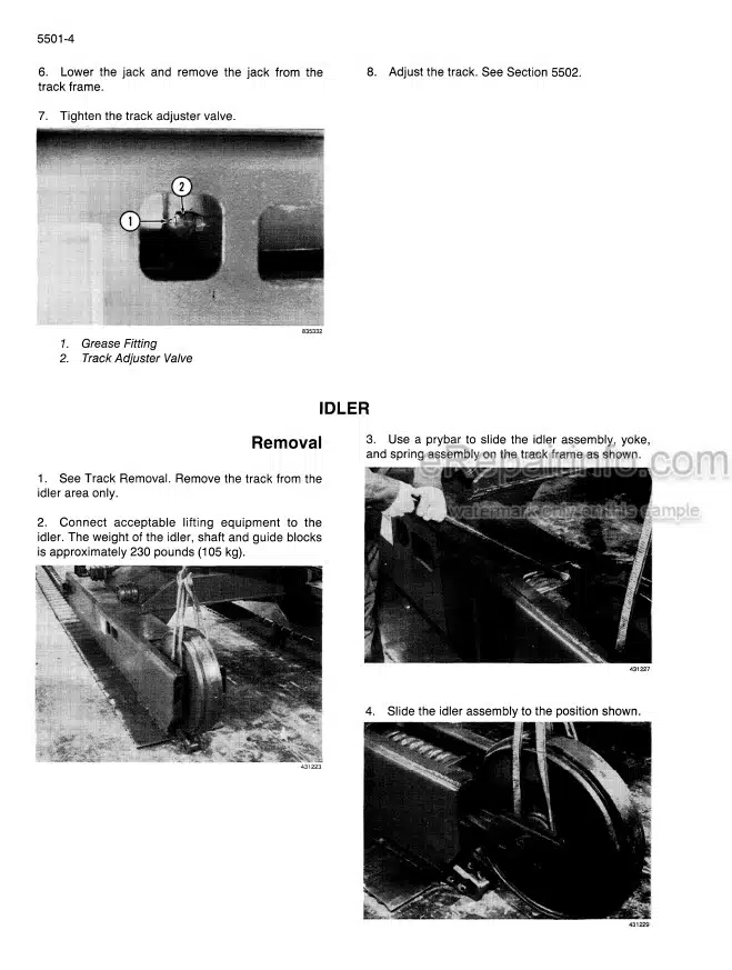 Photo 8 - Case 880C Service Manual Excavator 9-69762