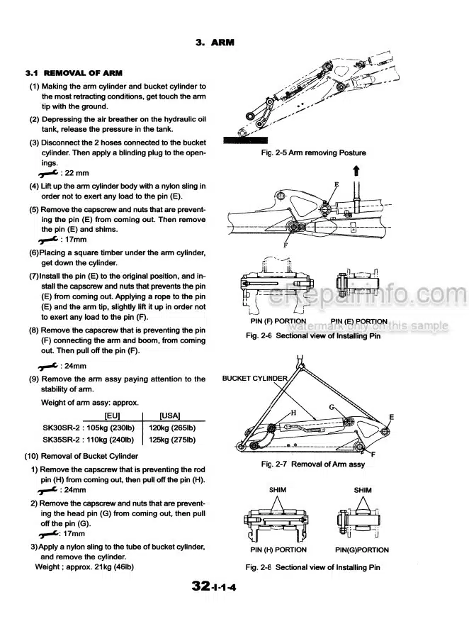 Photo 8 - Case CX25 Shop Manual Hydraulic Excavator S5PV001E
