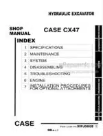Photo 4 - Case CX47 Shop Manual Hydraulic Excavator S5PJ0002E