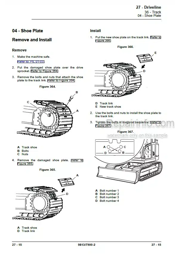 Photo 8 - JCB JS200W Tier III Service Manual Wheel Excavator 9803-9540