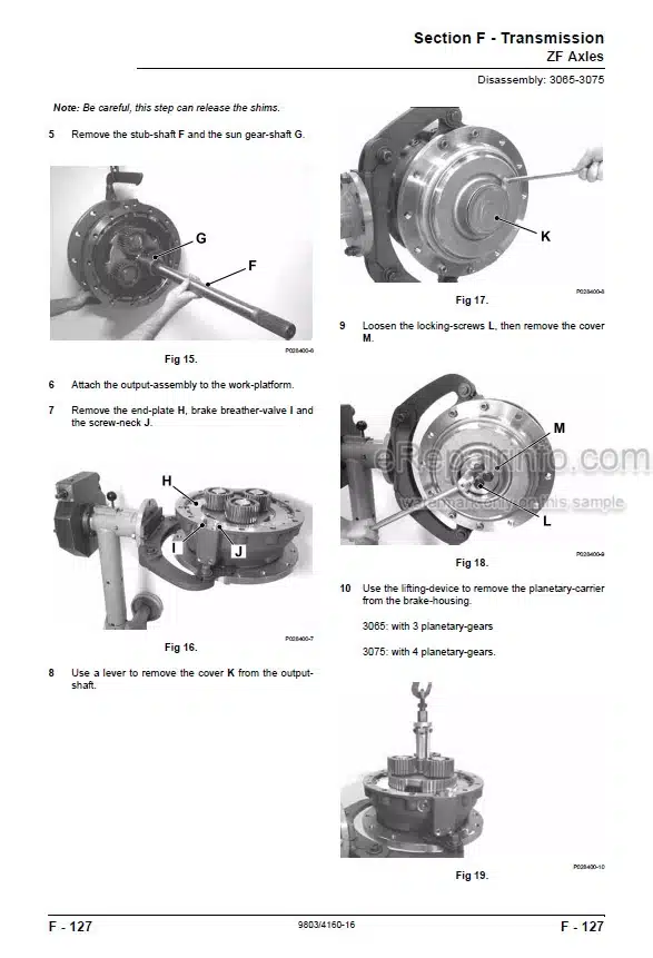 Photo 7 - JCB 419S Service Manual Wheel Loader 9813-6500