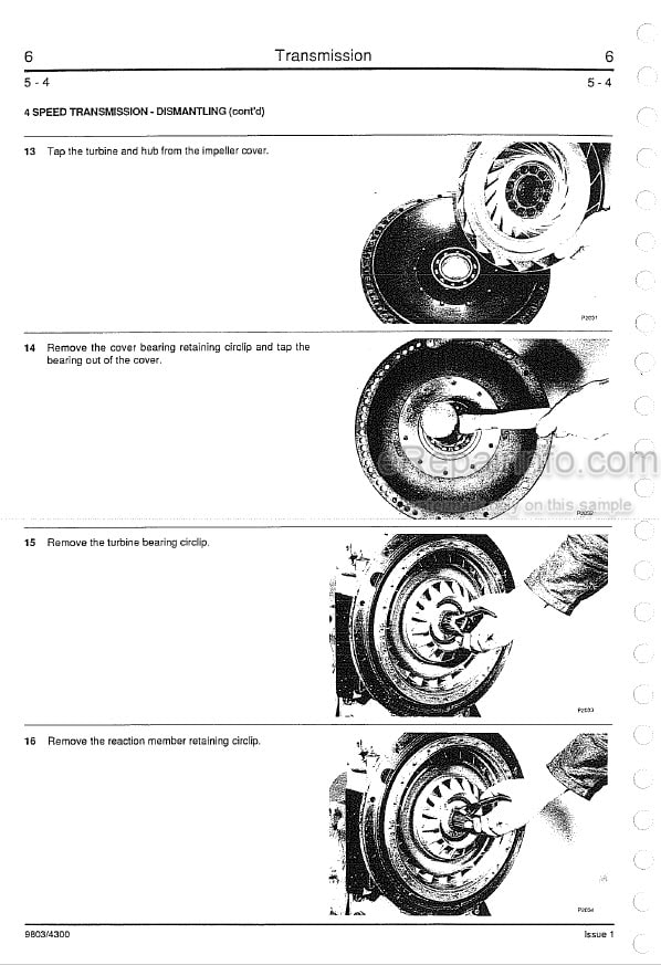 Photo 8 - JCB 434S 435S Service Manual Wheel Loader 9803-9420