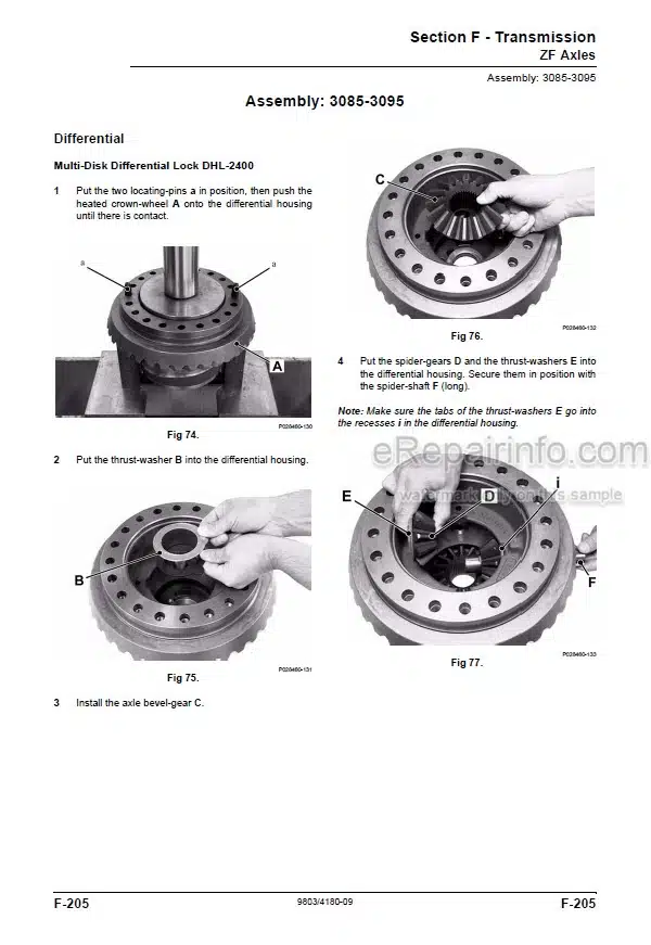 Photo 3 - JCB 446 456 Service Manual Wheel Loader 9803-4180