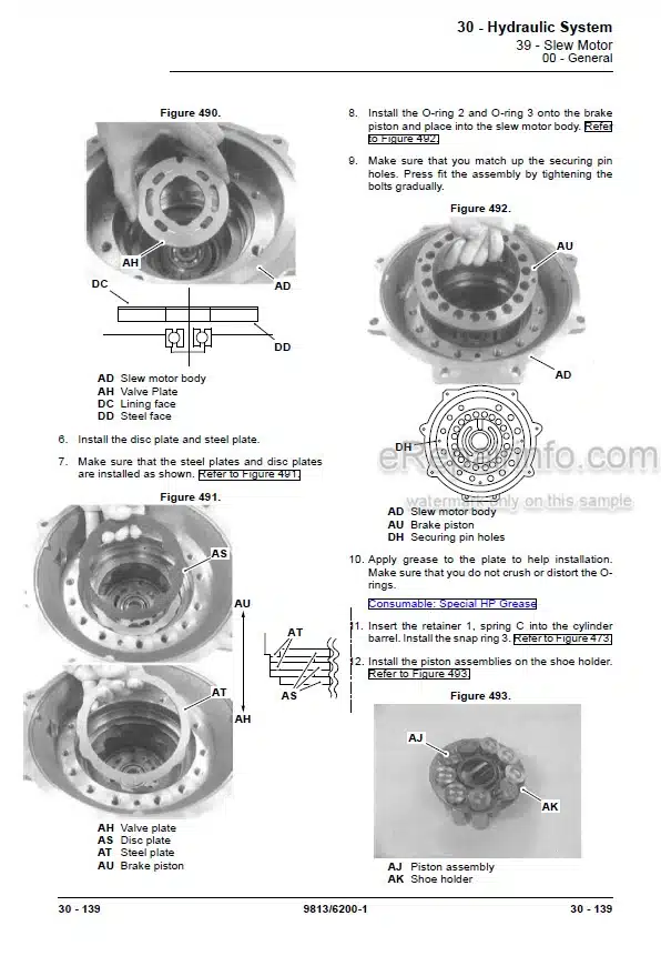 Photo 11 - JCB 48Z-1 51R-1 Service Manual Compact Excavator 9813-6200