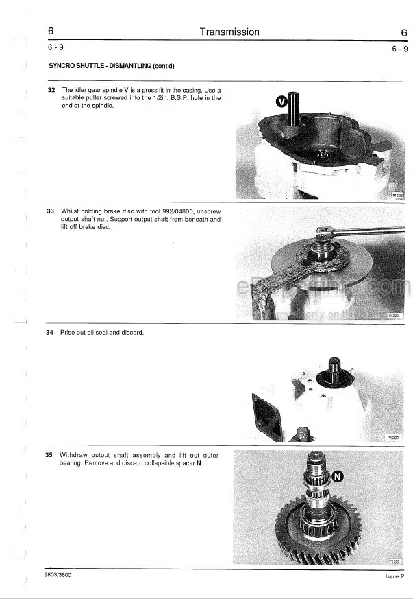 Photo 8 - JCB TM320 Service Manual Telescopic Wheel Loader 9813-4700