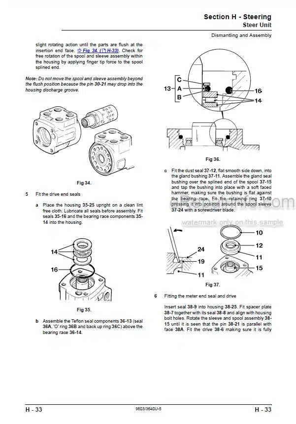 Photo 10 - JCB 506C 506CHL 508C Loadall Service Manual Telescopic Handler 9803-3640U