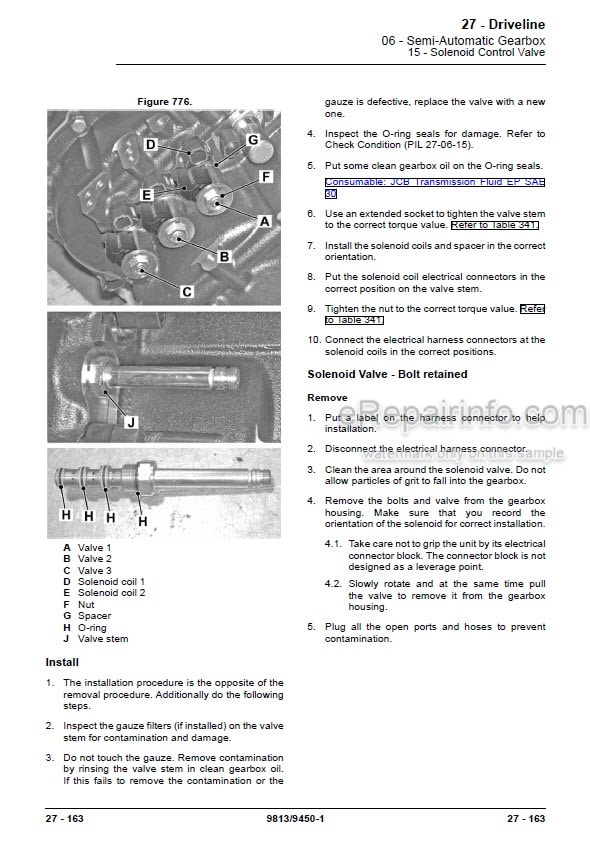 Photo 8 - JCB 506C 506CHL 508C Loadall Service Manual Telescopic Handler 9803-3640U