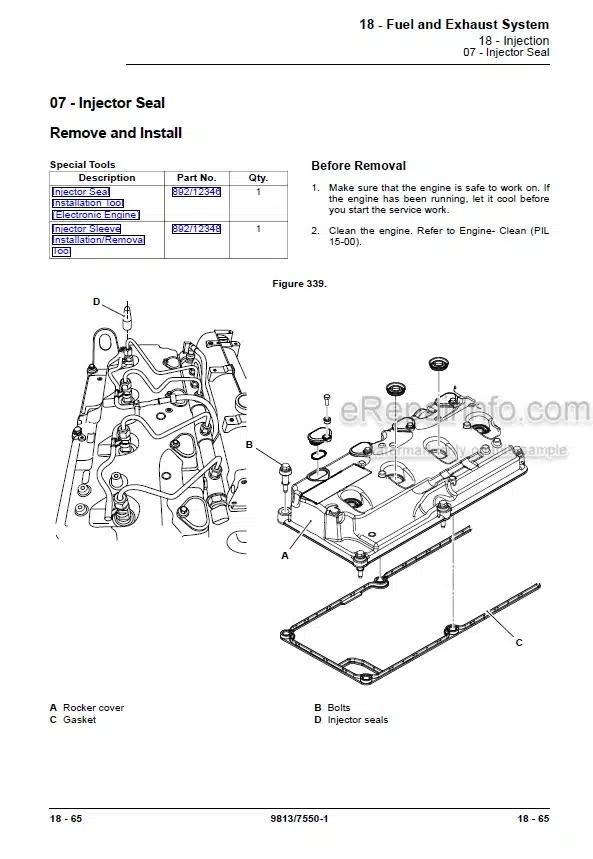 Photo 8 - JCB Teletruk Service Manual Telescopic Handler 9803-9510