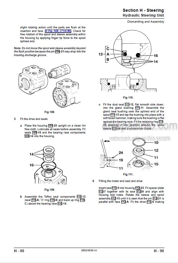 Photo 7 - JCB 530-110 530-70 Loadall Service Manual Telescopic Handler 9813-8300