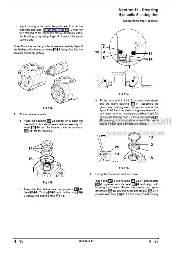 Photo 8 - JCB 528-70 528S Loadall Service Manual Telescopic Handler 9803-3650