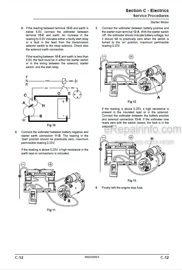 Photo 7 - JCB 8027Z 8032Z Service Manual Compact Excavator 9803-9300