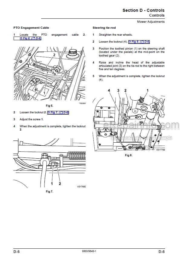 Photo 6 - JCB FM25 Ground Care Service Manual Mower 9803-9840