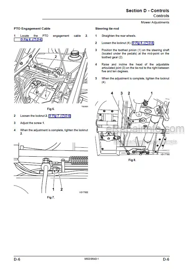Photo 9 - JCB FM25 Ground Care Service Manual Mower 9803-9840