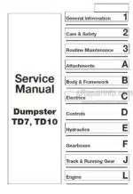 Photo 5 - JCB TD7 TD10 Dumpster Service Manual Dumper 9803-9320