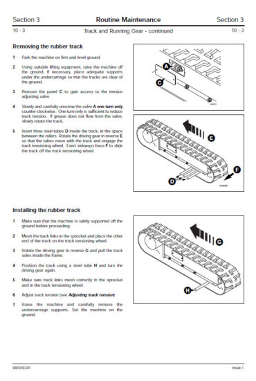 Photo 3 - JCB TD7 TD10 Dumpster Service Manual Dumper 9803-9320