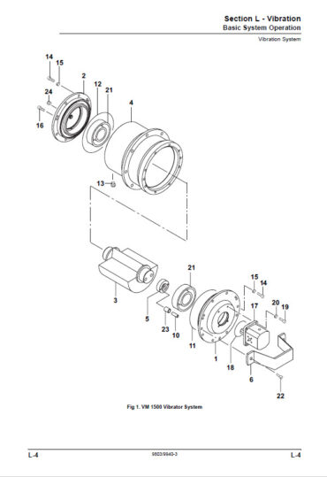 Photo 2 - JCB VM1500M VM1500F Service Manual Vibratory Roller 9803-9940