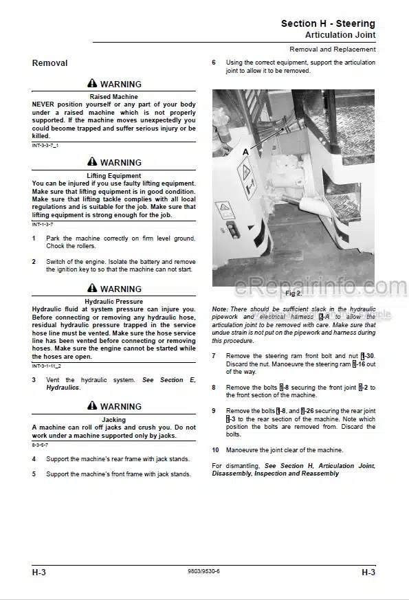 Photo 8 - JCB 3CX T4F 4CX T4F Service And Operators Manual Backhoe Loader 9813-0250