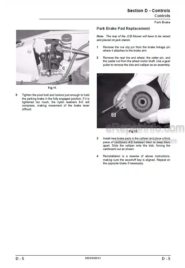 Photo 8 - JCB FM30 Ground Care Service Manual Mower 9803-9830