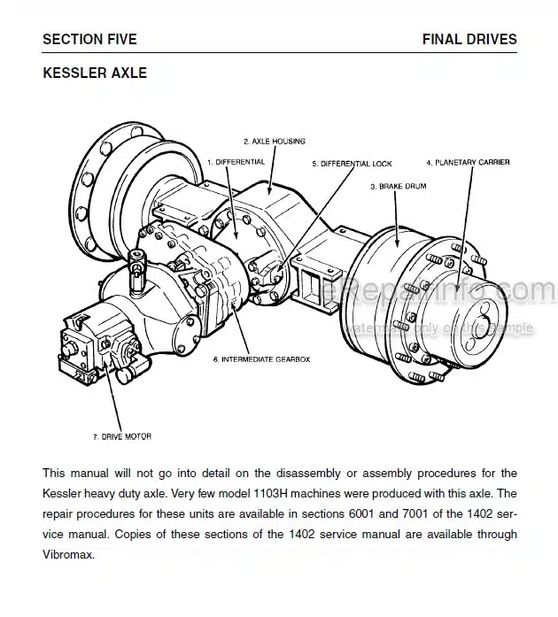 Photo 8 - Vibromax 752C Service Manual Tandem Drum Roller SM71001