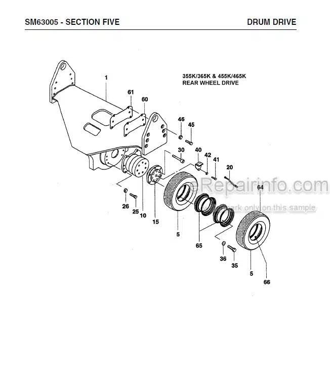 Photo 7 - Vibromax 405 605 606 Service Manual Single Drum Roller SM85005