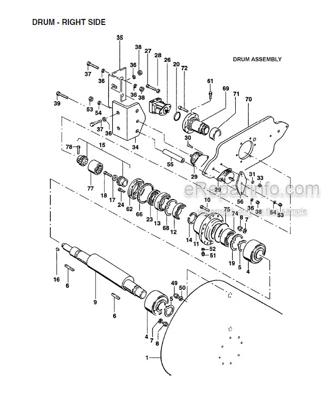 Photo 1 - Vibromax 752C Service Manual Tandem Drum Roller SM71001