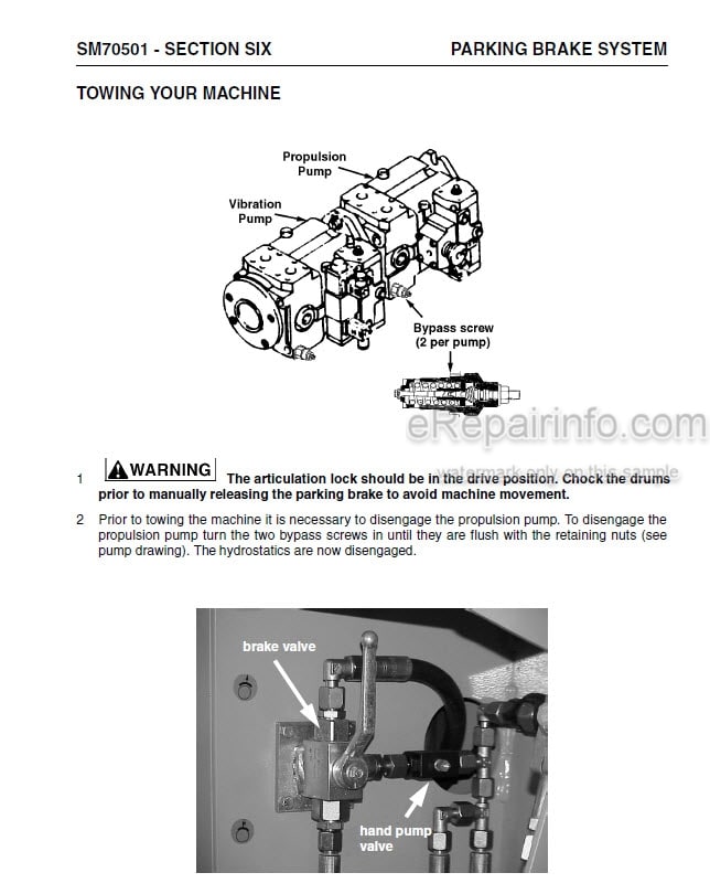 Photo 12 - Vibromax 752 Service Manual Tandem Drum Roller SM70501