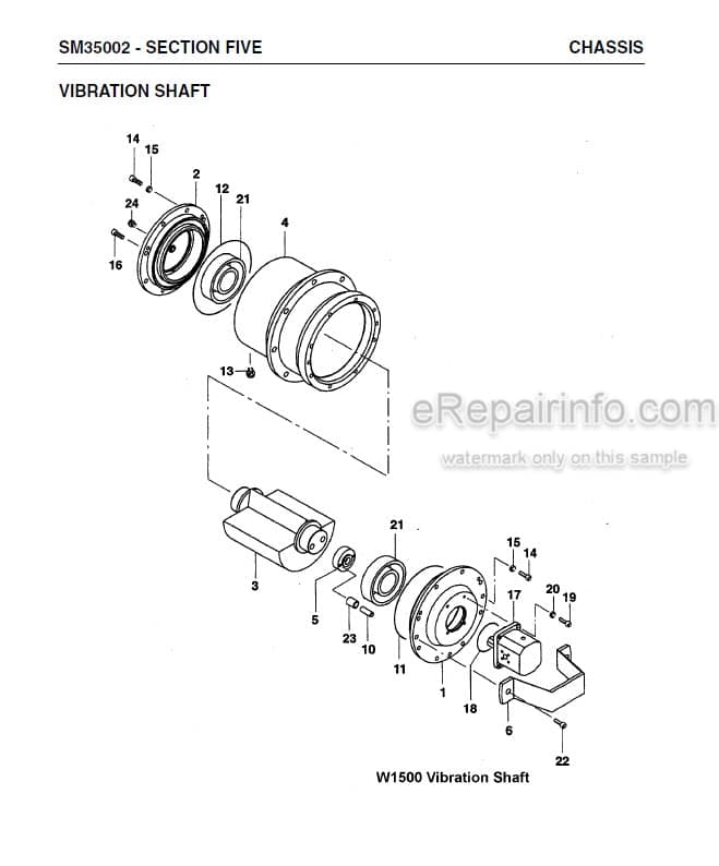 Photo 13 - Vibromax W1500 Service Manual Trench Roller SM35002