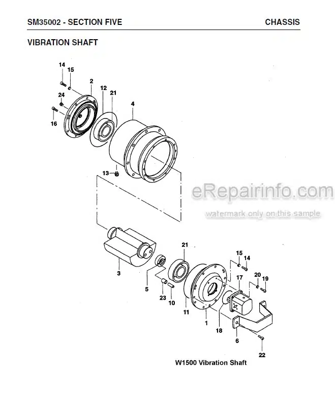 Photo 2 - Vibromax W1500 Service Manual Trench Roller SM35002