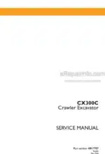 Photo 4 - Case CX300C Service Manual Crawler Excavator 48017787