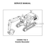 Photo 4 - Case CX300C Tier 4 Service Manual Crawler Excavator
