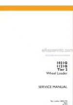 Photo 5 - Case 1021G 1121G Tier 2 Service Manual Wheel Loader 48083742