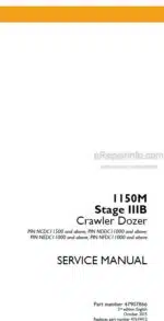 Photo 5 - Case 1150M Stage IIIB Service Manual Crawler Dozer 47907866