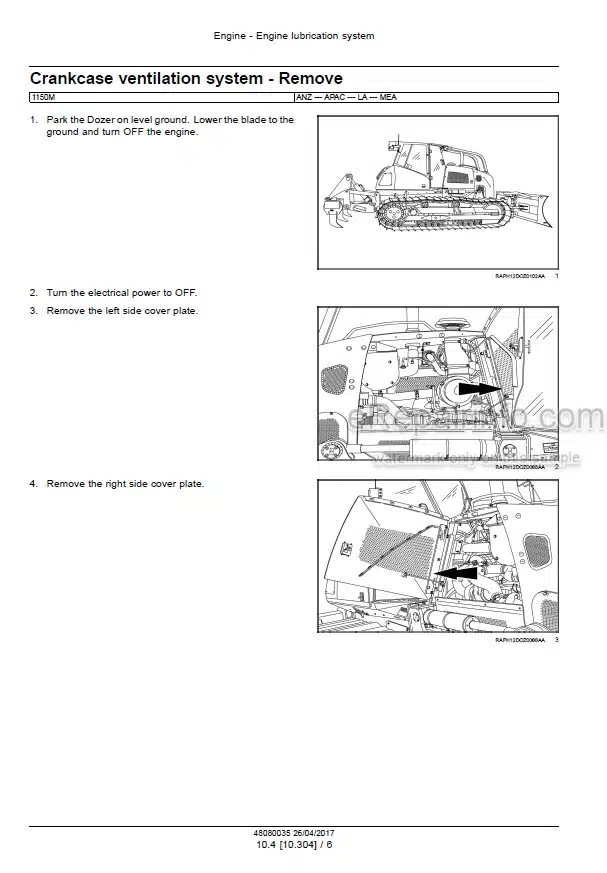 Photo 8 - Case 1150M Stage IIIB Service Manual Crawler Dozer 48080034