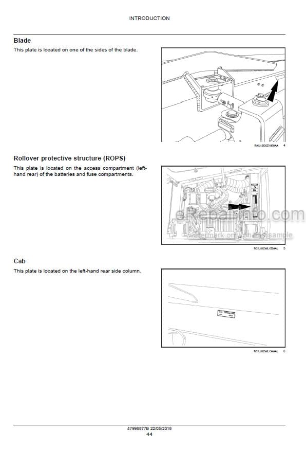 Photo 10 - Case 1650L Service Manual Crawler Dozer 47998877B