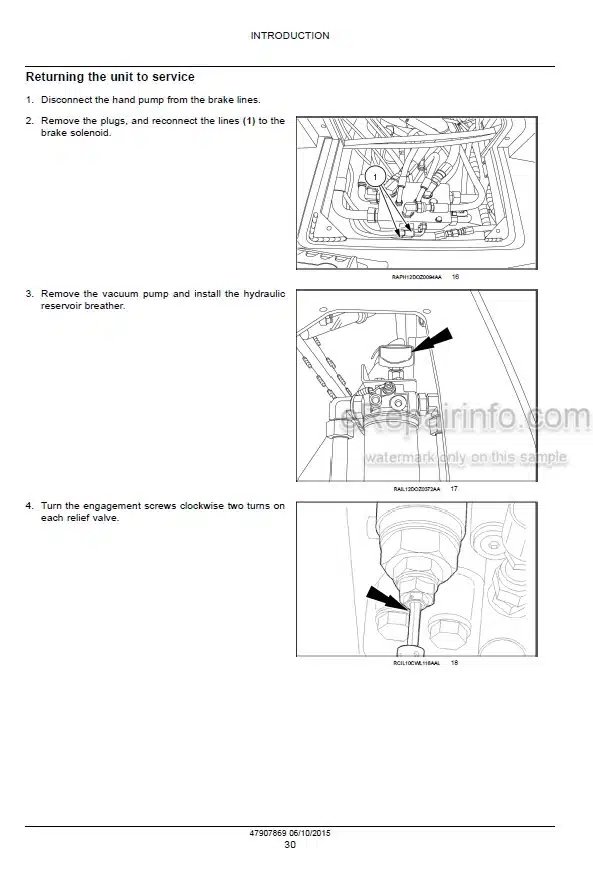 Photo 4 - Case 1650 Stage IIIB Service Manual Crawler Dozer 47907869