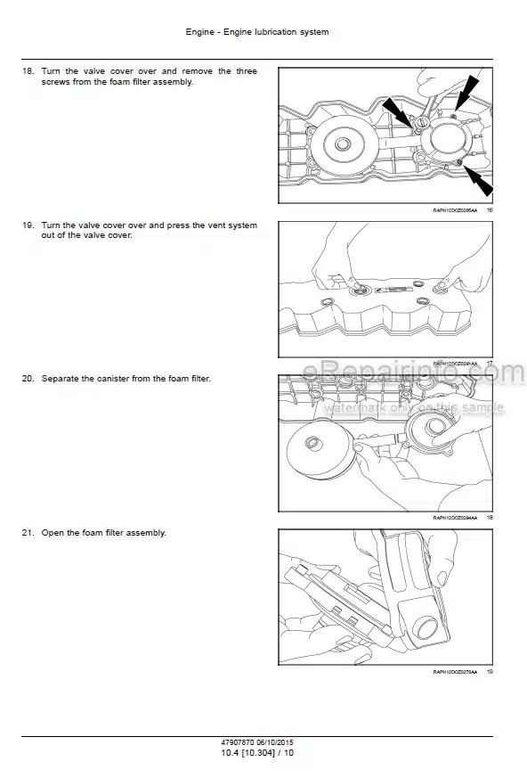 Photo 8 - Case 1650 Stage IIIB Service Manual Crawler Dozer 47907869
