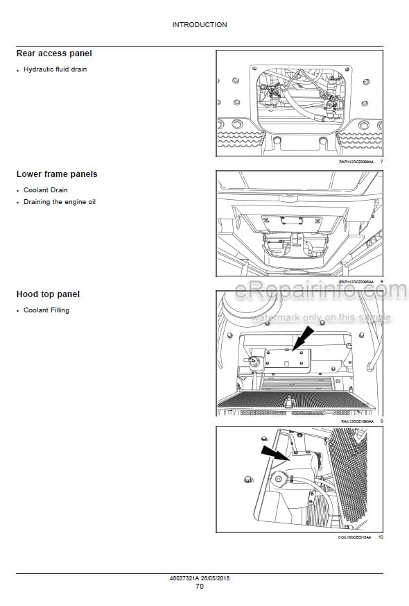 Photo 4 - Case 2050M Service Manual Crawler Dozer 48037321A