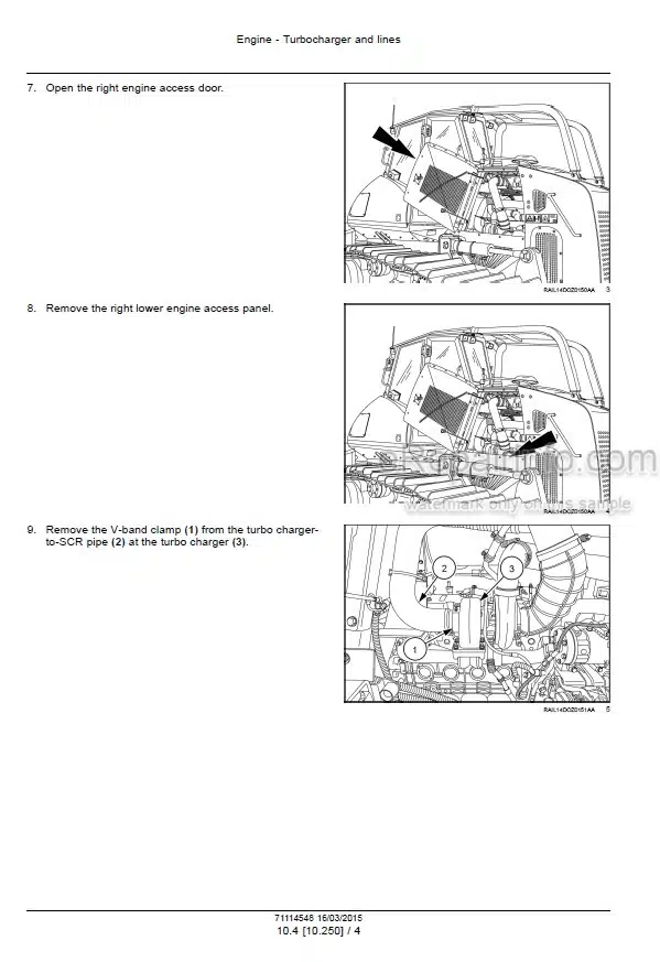 Photo 7 - Case 2050M Stage IIIB Service Manual Crawler Dozer 47907872