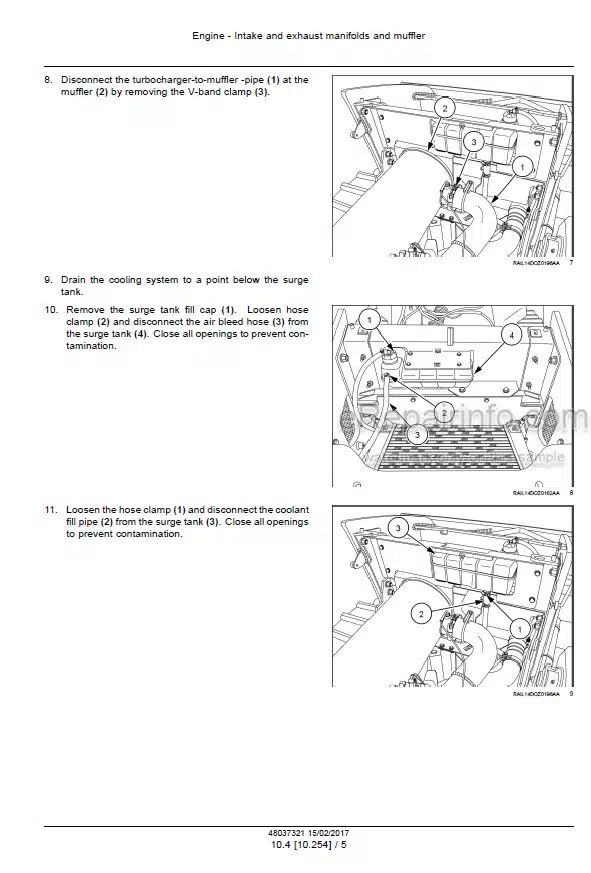 Photo 8 - Case 2050M Tier 4A Interim Service Manual Crawler Dozer