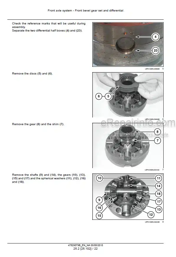 Photo 12 - Case 21F 121F 221F 321F Tier 4B Final Service Manual Compact Wheel Loader