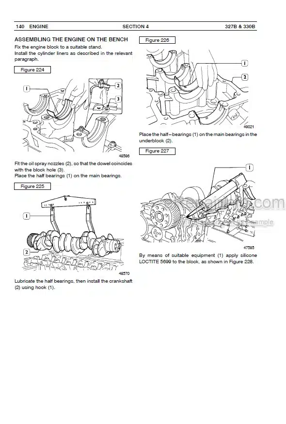 Photo 8 - Case 2550 Service Manual Crawler Dozer 84414739B