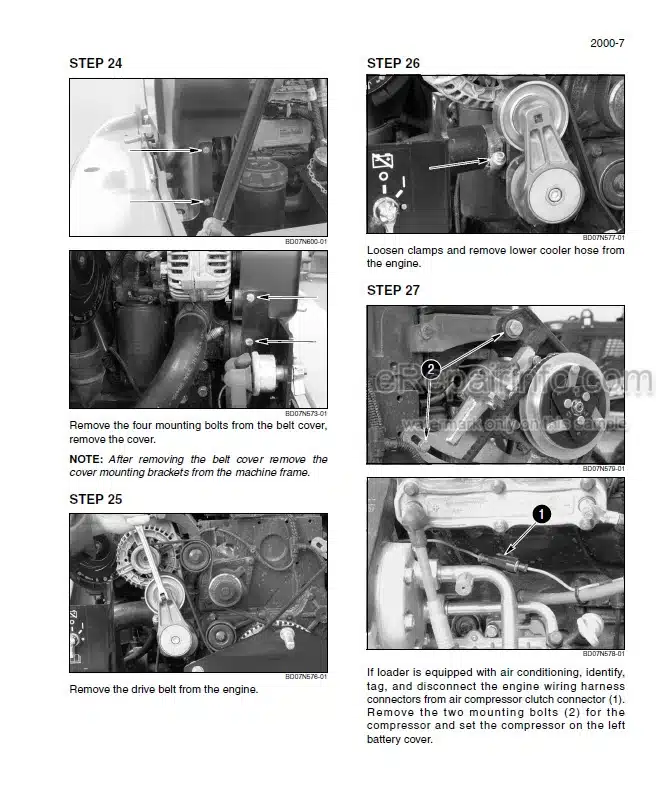 Photo 8 - Case 521E Repair Manual Loader 84186213