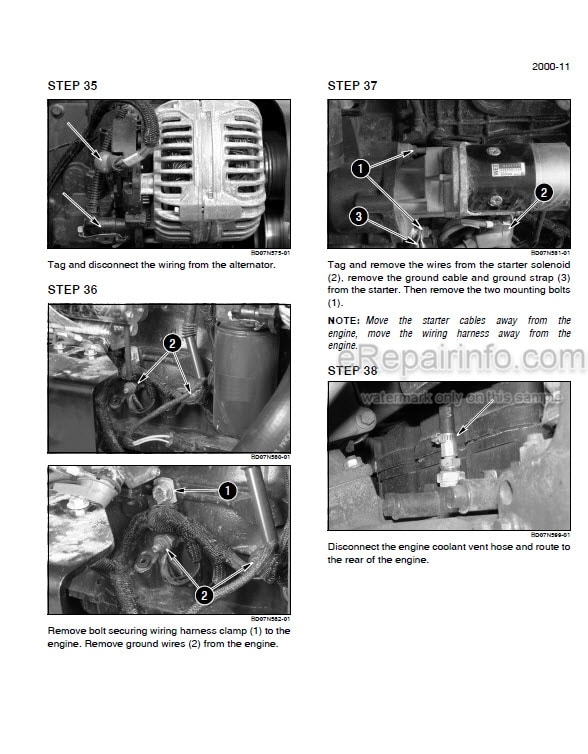 Photo 7 - Case 521G Stage IV Service Manual Wheel Loader 48082189