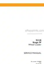 Photo 4 - Case 521G Stage IV Service Manual Wheel Loader 51428203
