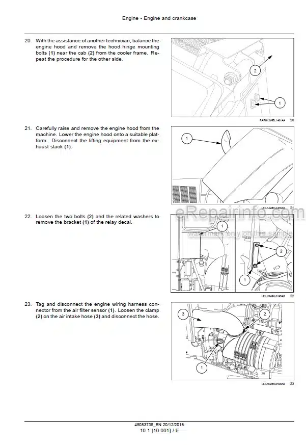 Photo 8 - Case 521G Stage IV Service Manual Wheel Loader 51428203