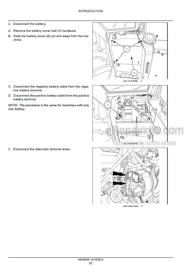 Photo 7 - Case 580N Service Manual Loader Backhoe 71114480